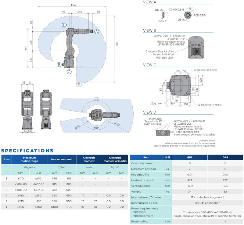 Yaskawa Motoman GP7 — view 3