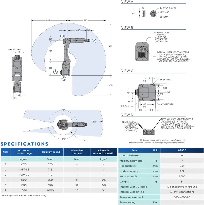 Yaskawa Motoman AR900 — view 3